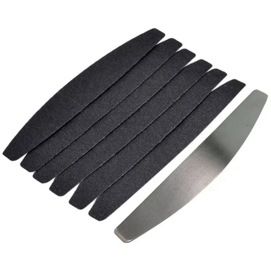 Μεταλλική Λίμα Half Moon με 10 Ανταλλακτικά 100/180 Grit