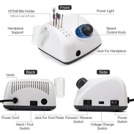Ηλεκτρικός Τροχός για Manicure & Pedicure Strong 210 65W